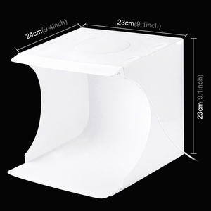 PULUZ Mini Tenda Fotografica Portatile Pieghevole 20cm con Luce LED 550LM, Kit Studio Fotografico con 6 Sfondi Colorati - Product Image 3