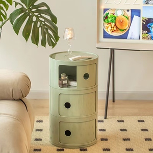 Comodino <span class=keywords><strong>Rotondo</strong></span> Mini Trendy e Colorato in Resina ABS Multistrato - Product Image 5