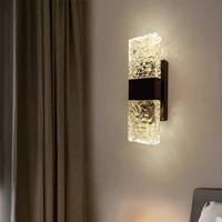 Lampe murale en cristal à effet d'ondulation d'eau de luxe BGST, salon, chambre à coucher, chevet, couloir, éclairage intérieur, décoration moderne