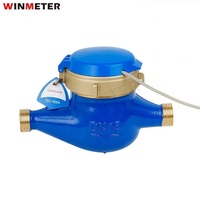 Débitmètre de signal d'impulsion en laiton DN15-DN40 de haute qualité Compteur d'eau multi-jet à sortie d'impulsion intelligente