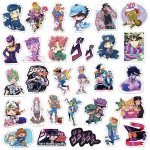 10/50pcs Anime JoJo Adesivos de Vinil Vsco Estética Adesivos para Garrafas De Água Etiquetas Do Skate À Prova D' Água para Crianças Meninas