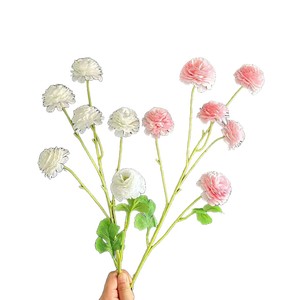 Flores de Peonía Artificiales Junheyuan, Rama Individual, en Blanco, Rosa, Rojo, Morado, Azul Cielo y Verde, para Decoración de Bodas, Hogar y Hoteles - Product Image 5