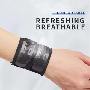 Soporte de Muñeca Deportivo Ajustable con Doble Correa, Soporte de Muñeca Transpirable <span class=keywords><strong>para</strong></span> Fitness, Levantamiento de Pesas, <span class=keywords><strong>Tenis</strong></span>, Alivio del Dolor de Muñeca - Product Image 4