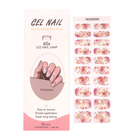 Vente à chaud de printemps enveloppements d'ongles en gel semi-durci bande d'ongles en gel longue durée nouvelle arrivée Styles enveloppements de gel d'ongle avec lampe Uv