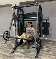 Rack de puissance multifonctionnel pour équipement de gymnastique domestique Barre de traction Câble de poulie pliable Smith Machine Squat Rack DY-9000