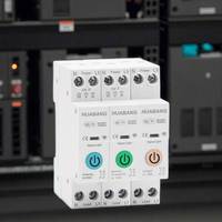 Disjoncteur intelligent TUYA WiFi sans fil avec minuterie, compteur d'énergie KWH, télécommande, protection contre les surtensions et les sous-tensions, 1P+N, 63A