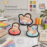 Jouet en peluche couineur pour chien Famipet, nouveau design d'été réaliste en forme de paresseux, doux et froissé, fabriqué sur mesure