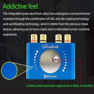 โมดูลเครื่องขยายเสียง XY-KA50L พร้อมปุ่มควบคุมระดับเสียง ช่องต่อ USB AUX อินพุตเอาต์พุต ติดตั้งบนแผง - Product Image 4