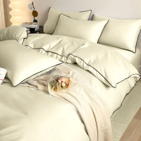 Ensemble de literie de luxe personnalisé à marque privée chinoise pour 2 personnes, ensemble de housse de couette pour 3 personnes, drap de lit