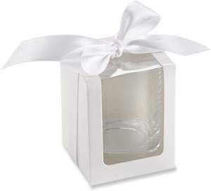 Kemasan Suvenir Pernikahan Kustom, Kotak PVC atau Kotak Putih untuk Gelas Shot Personal dengan Logo - Product Image 4