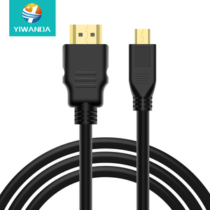 Câble <span class=keywords><strong>Micro</strong></span> <span class=keywords><strong>HDMI</strong></span> noir OEM 4K 60Hz câble <span class=keywords><strong>Micro</strong></span> <span class=keywords><strong>HDMI</strong></span> plaqué or 1M 2M <span class=keywords><strong>3M</strong></span> 5M 10M - Product Image 1