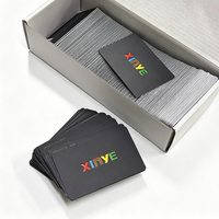Cartes RFID noires en PVC avec puce intelligente Mifare Plus EV1 & EV2 2K 4K, gravure UV personnalisée, pour les programmes de fidélité, les entreprises et les hôtels