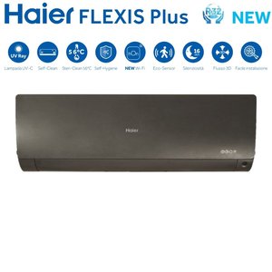 Haier Quadri Split Inverter Climatiseur FLEXIS PLUS BLACK série 7 + 7 + 9 + 24 avec 4U75S2SR3FA R-32 intégré Wi-Fi Noir Couleur - Product Image 3