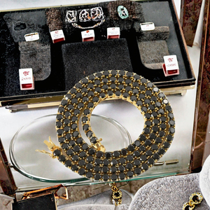 Collar de Cadena de Tenis con Moissanita Negra VVS, Precio al por Mayor, 2mm-6.5mm, Plata de Ley 925 Chapada en Oro, Corte Brillante, Joyas Luxira - Product Image 3