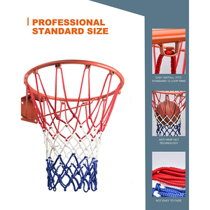 Filet de basket-ball robuste et résistant aux intempéries, anti-éclatement, pour terrain de sport, cour, aire de jeux, adapté aux utilisations en extérieur et en intérieur, pour paniers standard. - Product Image 3