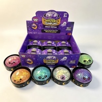 Nouveau Jouet Squishy Halloween 2026 : Citrouille Scintillante, Œil, Mini Balle à Presser Anti-Stress, Jouet Sensoriel en Silicone Souple Unisexe pour Filles et Garçons