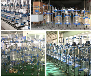 TOPTION 5L Reaction <b>Kettle</b> Semi-Automatic 600W 220V Glass Reactor with Motor Pump Pressure Vessel - Product Image 6