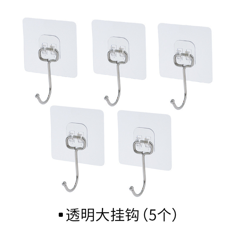 Large transparent hooks [5 hooks per pack]