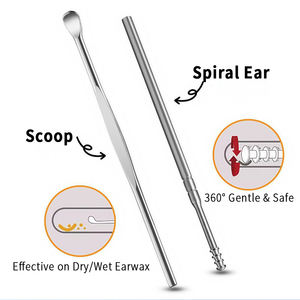 Elegante <span class=keywords><strong>Set</strong></span> di 7 Pezzi per Manicure e Pedicure, Kit da Viaggio Professionale in Acciaio Inossidabile Bianco - Product Image 5