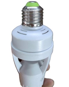 E27 nhựa trắng cảm biến hồng ngoại lampholder <span class=keywords><strong>IR</strong></span> chuyển động đèn cơ sở bóng đèn chủ ánh sáng ổ cắm - Product Image 1