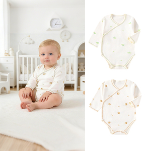 Combinaison pour bébé en coton pur de haute qualité, confortable, douce pour la peau, pour bébés garçons et filles de 0 à 12 mois - Product Image 1