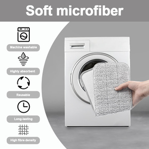 Chiffons de vadrouille de remplacement pour aspirateur Xiao-mi Mijia <span class=keywords><strong>Deerma</strong></span> TB500 TB800 Tampons de vadrouille en microfibre réutilisables - Product Image 5
