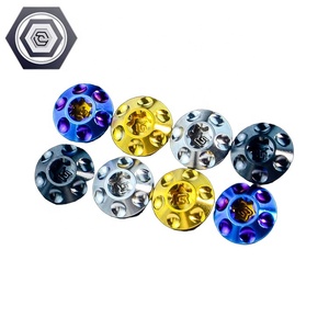 M4/M5 haute qualité GR5 TC4 alliage de titane fleur de prunier vis à tête papillon Torx rainure passivation finition équipement électrique - Product Image 6