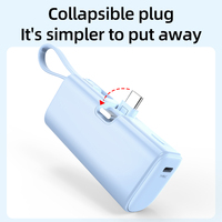 2025 Vente chaude MINI Power Bank 5000mAh Banques d'alimentation portables Capsule de charge rapide Petite banque d'alimentation pour téléphone