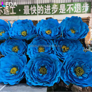 LEDA Best-seller décoration de mariage personnalisée EVA bleu imperméable fleur artificielle géante fleurs en papier pour décoration de centre commercial - Product Image 3