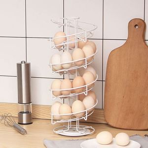 Soporte de Almacenamiento en Espiral para Cocina, Dispensador de Huevos de Alambre Metálico, Soporte para Cápsulas de Café - Product Image 3
