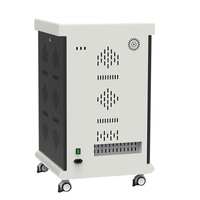 Station de charge USB 32 ports avec verrouillage, en acier au carbone et ABS ignifuge, certifiée ISO/CE/FCC pour les écoles, les salles de classe et les bureaux