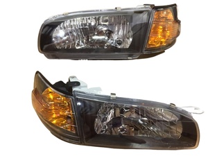 Headlamp Black Colour for Corolla <strong>AE110</strong> 1995-1997 OEM R 81110-1E250 L 81150-1A520 - Product Image 2