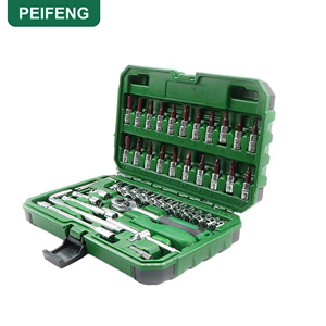 Bộ dụng cụ sửa chữa nhà cửa và ô tô chuyên nghiệp 46 món bằng thép Chrome Vanadium, chất lượng OEM, kèm hộp đựng cứng, bao gồm máy mài, máy khoan, tua vít và dụng cụ cầm tay - Product Image 2