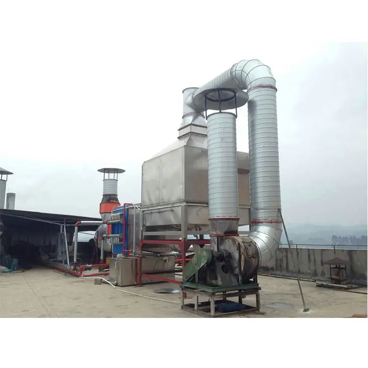 Sistema di pulizia industriale dei fumi del filtro dal fumo dell'industria tessile/pvc dell'attrezzatura dei rifiuti tessili LVCHENG