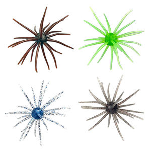 Nuovo Arrivo <span class=keywords><strong>Esche</strong></span> <span class=keywords><strong>Artificiali</strong></span> Galleggianti Luminose in PVC Morbido a Forma di Riccio Marino da 10mm 20mm per Acqua Salata - Product Image 1