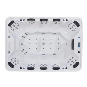 Spa bathtubs outdoor jacuzzis hydromassage tub Ozone disinfection bathtub Family party tubs for 10 people hot tube outdoor