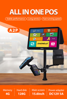 Sistema de Punto de Venta (TPV) ZHONGJI A2P Multi-OS con Bluetooth, NFC, Wi-Fi 6, Impresora Térmica, Escáner de Códigos QR para Supermercados