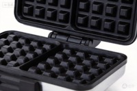 Machine à gaufres belges Nutty 1 pouce en acier inoxydable 1000W, certifiée CE GS RoHS LFGB ETL, pour la fabrication de cornets de glace et de hot-dogs – Vente en gros sur mesure