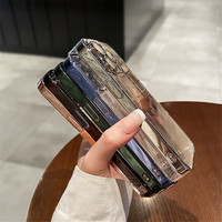 Étui rigide de téléphone électrolytique de luxe pour iPhone 11 12 13 14 Pro Max XS X XR 7 8 Plus Mini étuis transparents