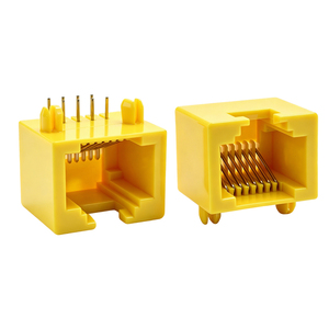 Conector RJ45 8P8C de un solo puerto, serie 53, completamente de plástico, horizontal, conector de red DIP 1x1, enchufe modular 8P8C - Product Image 6