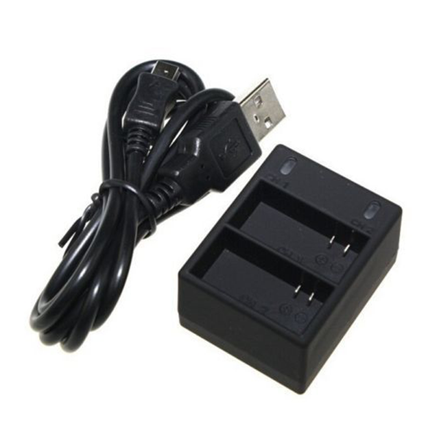 Kitway for Gopro Hero 4 3+ AHDBT 301 302 Battery Charger Action Accessories USB Dual Port Charger