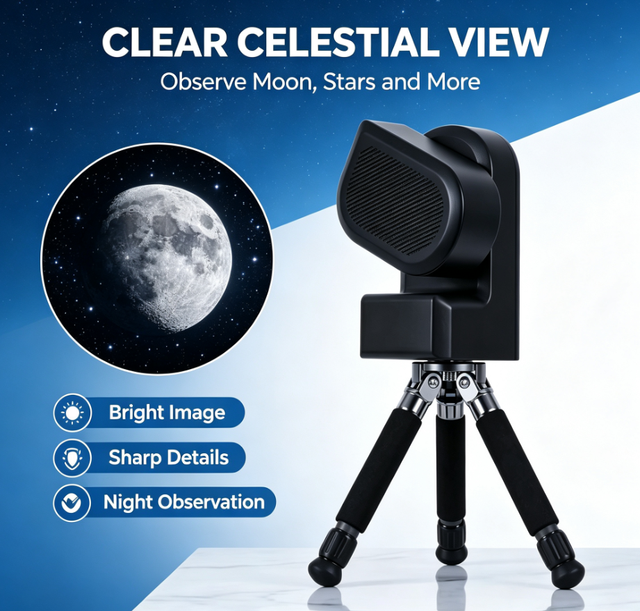 S50 50mm Smart Auto Tracking Telescope FMC Lens Auto Focus App Control for Beginner Stargazing Wholesale OEM