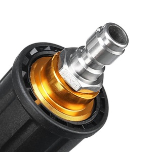 Sulai <b>Machinery</b> High Pressure Water Gun Nozzle 1/4 Quick Connect Black Plastic With Stainless Steel Connector For <b>Car</b> Wash - Product Image 5
