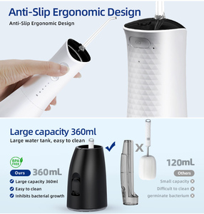 Irrigador Bucal Inalámbrico de 360 ml, el Más Vendido, IPX7, 4 Modos, Portátil, Limpiador Dental, Irrigador Bucal - Product Image 5