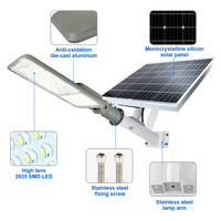 KCD Parking 5 ans de garantie Commercial nouveau design IP65 extérieur 30w 60w 100w lampe Solaire LED fendu Lampadaire Solaire