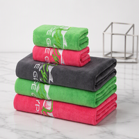 Serviettes en microfibre personnalisées avec logo, séchage rapide, super absorbantes, multi-usages, pour la salle de sport, l'extérieur, le spa, le salon, le visage, les mains, usage quotidien, serviettes de fitness