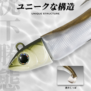 Hunpalace plastica morbida <span class=keywords><strong>silicone</strong></span> PVC plastica 150mm affondamento acqua salata pesca esca da pesca minnow nero richiamo morbido - Product Image 4