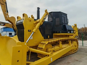 รถดันดินตีนตะขาบ Shantui SD32 สีเหลือง อุปกรณ์ก่อสร้างงานหนัก เครื่องยนต์คัมมินส์ กำลัง 265 กิโลวัตต์ บุ้งกี๋ 7 เมตร รุ่นปี 2018 น้ำหนัก 3 ตัน - Product Image 3