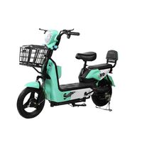 MTBGO Vélo Électrique Urbain 350W en Promotion pour Adultes, Cadre en Acier 14 Pouces, Moteur Arrière 2 Roues avec Capteur Numérique