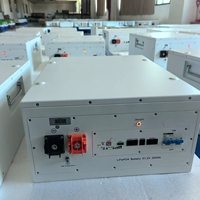 Batterie haute capacité au Lithium 10kwh 51.2V 200Ah armoire de Module de secours montée en rack batterie LiFePO4 pour système d'énergie solaire